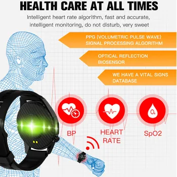 2021 Smartwatch Oameni Complet Tactil Tensiunii Arteriale Fitness Tracker Mult-sport Ceas Inteligent pentru Android IOS Femei Smartwatch Ore