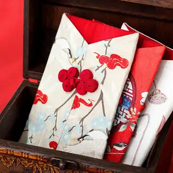 2021 Stil Chinezesc Plic Roșu Roșu de Anul Nou Pocket Spring Festival Plicuri Roșu Tesatura Plic Roșu Creative pentru copii Cadouri Sac