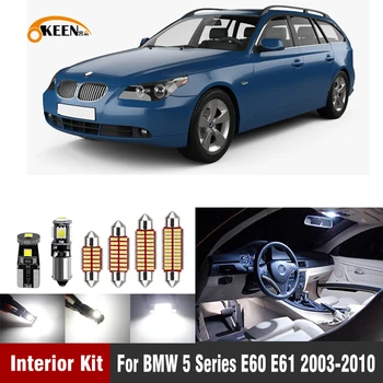 20buc Canbus Bec Led Iluminat Interior Kit de Lumina pentru BMW E60 E61 M5 525xi 525i xDrive 530i 530xi 540i 545i 550i 2003-2010