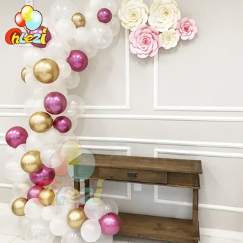 20buc Metalice, baloane latex baloane rotunde Transparente baloane de aur, argint consumabile partid ziua de nastere copilul de nunta duș Jucărie