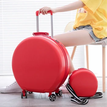 20inch transporta pe valiza de călătorie set cabina de rulare depozitare geanta Trolley suitcase cazul Femeilor fete copii rotunjite Depozitare set de jante