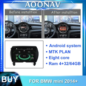 2din android radio auto multimedia player pentru BMW mini+ stereo auto autoradio ecran tactil de navigare GPS 8 core