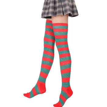 2pair/lot Cosplay ciorapi pentru Femei stil Japonez cu dungi peste genunchi șosete coapsei ciorapi Lolita Anime kawaii Ciorapi de Mătase