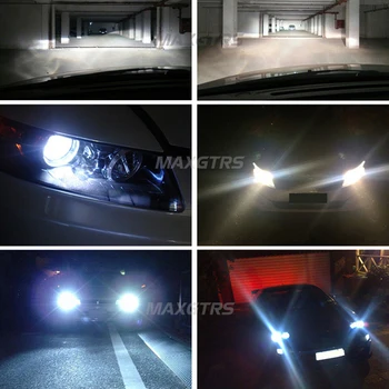 2x H15 6500K Masina Faruri LED COB CSP Chip Becuri Pentru Audi, BMW, Benz GLK260 Volkswagen timp de Zi Lumini Golf 7 6