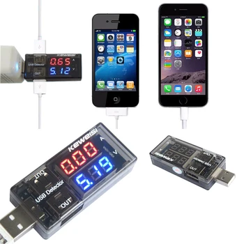 3-9V Tester USB Încărcător Capacitate de Încărcare de Telefon Detector Voltmetru Ampermetru Monitor Tensiune Curent în Două culori Display