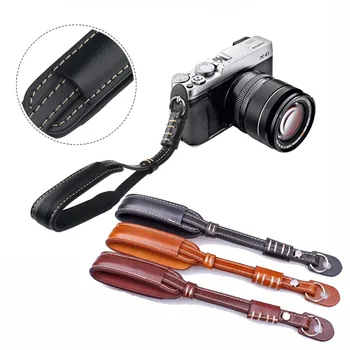 3 de Culoare PU Piele naturala Camera Mână Încheietura Curea pentru Micro Camera video Sony Nex7 Nex5 Nex3 A7 A7r Nikon J5 J4 V3 V2 Sumsang NX3000