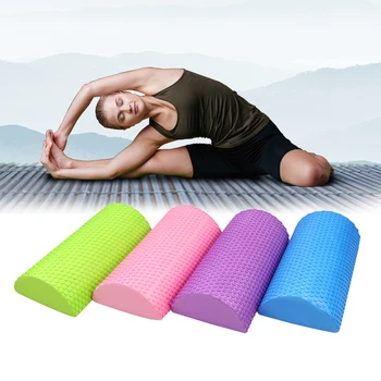 30/45/60cm Jumătate Rotund EVA Spumă Masaj Rolle Yoga, Pilates, Fitness, Echipamente de Echilibru Pad Yoga Blocuri Cu Masaj virgulă mobilă