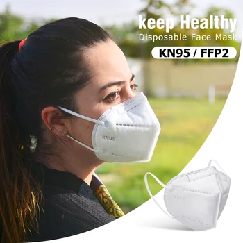 300pcs ffp2reusable măști cu filtru Textil masti faciale ffp2envios în spania masken fpp2 maseczka kn95 ffp2 măști de cauciuc lungi