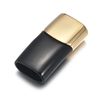316L din Oțel Inoxidabil Incuietoare Magnetică Negru Placat cu Aur Lustruite de Fixare Brățară DIY Bijuterii de Luare de Închidere Magnet Catarama