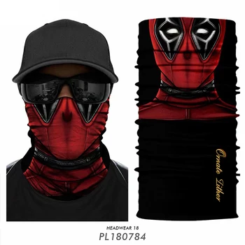 3D Deadpool Împătimiții Bandană Neck Gaiter Venin Balaclava Masca de Fata cu Bicicleta Scut Punisher Protecție Bentita Eșarfă Mascarilla Bărbați