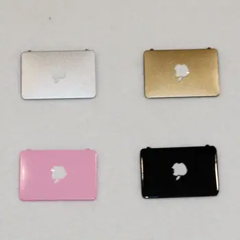 4 De Culoare Roz/Argintiu/Negru/Aur Mini Laptop Papusa Casa 1:12 Papusa Accesorii