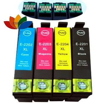 4 Pack Compatibil Cartuș de Cerneală Epson T220XL-T2204XL pentru WorkForce WF-2630 WF-2650 WF-2660 WF-2760 Printer