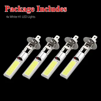 4buc H1 Faruri LED High Low Fascicul de Lumină SMD 10000-12000MCD rezistent la apa 12V semnalizare Becuri Vehicul Lampa