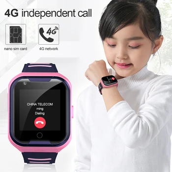 4G Copii Ceas Inteligent GPS Tracker Localizare Wifi IP67 rezistent la apa 1.4-inch Display Camera Video cu Smartwatch Copii