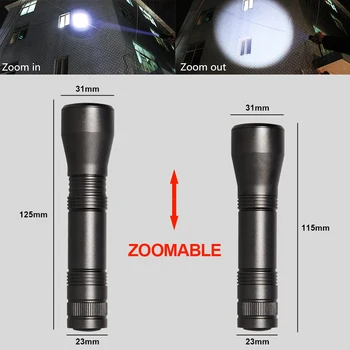 5 Moduri UV Puternica Lanterna Portabila UV cu LED-uri Lanterna Cu Zoom Funcție Mini UV animale de Companie Petele de Urină Detector de Vânătoare, Camping 42