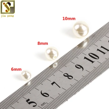 50pc DIY Perle Nituri, Știfturi de 6mm 8mm 10mm Pentru Meșteșuguri din Piele Sac de Pantofi Haine Decoratiuni de Argint Și Fildeș