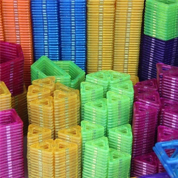 50Pcs 4 combinații Diferite Mini Magnetic Designer de Jucării din Plastic Magnetice Blocuri de Constructii Set Jucarii Educative Copii Cadou