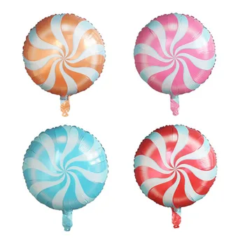 50pcs Bomboane Colorate Baloane Folie 18inch Rotund Lollipop Folie de Aluminiu Bile Nunta de Ziua Copilului Partidul Decor Bile de Aer