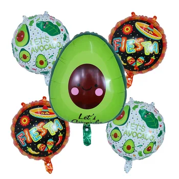 50pcs Heliu Avocado Carnaval Fructe Petrecere Tematica Balon Folie de Aluminiu Baloane Copil de Dus la Petrecerea de Ziua Decoratiuni de Jucărie pentru Copii
