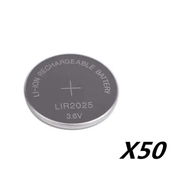 50PCS NOI LIR2025 Baterie Reîncărcabilă pentru BMW Cheie de Masina Baterie Li-ion Butonul/Celulă rotundă 3.6 V 30mAh Repleace CR2025