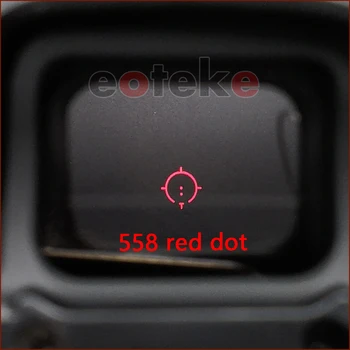 558 holografic reflectând seria Green Red dot Sight Airsoft domeniul de Aplicare se potrivesc pe 20mm Feroviar Monteaza Gratuit OEM logo-ul personalizat