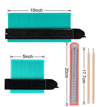 5inch/10inch Conturul Gabaritului Profil de Plastic Copia Contur Indicatoare Standard de Lemn Marcarea Instrument de Tigla Laminat Gresie Instrument^