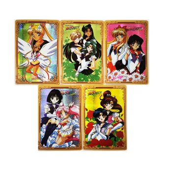 5pcs/set Sailor Moon Flori Frumusete Sexy Jucarii Hobby-uri Hobby-ul de Colecție Colectia de jocuri Anime Carduri Fata Sexy