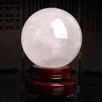 650mm Naturale glob de Cristal Alb Cristal de Cuarț Mingea Acasă Decorare Culoare Studiu Energie de Vindecare Piatră Minerală