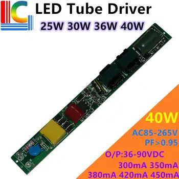 6PCs LED Tube Driver 25W 30W 36W 40W 110V 220V Iluminat cu Transformator DC 36V la 90V Alimentare 300mA 350ma 380mA 420mA 450mA