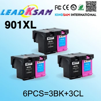 6x cartuș de cerneală compatibile pentru hp901 901XL CC654A CC656A înlocui pentru 901 Officejet 4500 4600 J4550 J4580 J4680 printer