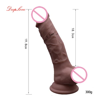7.8 Inch de Mare Dildo Realist cu Penisul sex Feminin Masturbator Dong Pentru Femei Lesbain Adult Sex Toys Anal Adult sex shop
