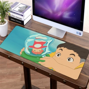 70x30cm Ponyo on the Cliff Anime Drăguț Mouse Pad Mai bun Jucător de Jocuri de noroc Mare XL Mousepad Moda Cauciuc Laptop Notebook birou mat