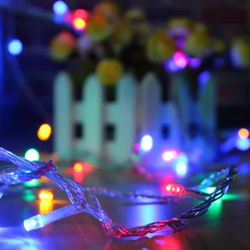 8.5 M 100 led-uri AC220V UE plug-in-rezistent la apa Crăciun șir led lumină cu Muzica 8 Moduri de decor în aer liber pentru Petrecere,Nunta