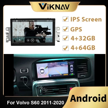 8.8 inch stereo auto pentru Volvo S60 V60 2011-2020 radio auto multimedia GPS DVD player 2 din Android autoradio Tesla stil