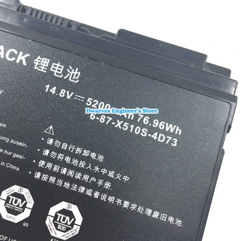 8 Celule 6-87-X510S-4D72 Baterie Pentru Panasonic P150HMBAT-8 P150EM P150HM P150HMX P150SM P151 P151EM Baterie Laptop 14.8 V 5200mAh