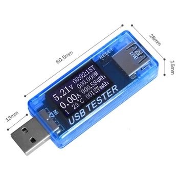 8 in1 4-30 QC 2.0 3.0 V. USB capacitate curent tensiune de încercare de energie electrică metru de monitor voltimeter 40% off