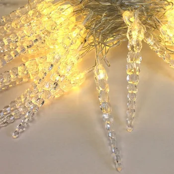 8M 50 LED Sloi de gheață Fairy light Lumini Șir de Anul Nou crăciun Crăciun de Nunta Petrecere Ghirlanda Decor Acasă