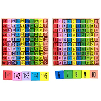 99 Tabel De Multiplicare Matematica De Jucării Pentru Copii Din Lemn Matematica Jucărie 10*10 Figura Blocuri Copilul Invata De Învățământ Montessori Cadouri Pentru Copii Jucarii
