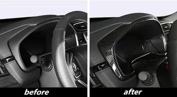 ABS Chrome/Fibra de Carbon/Piersici cereale lemn tabloul de Bord Cadru Decorativ de Acoperire Tapiterie Auto Styling Pentru Honda CRV CR-V 2017 2018