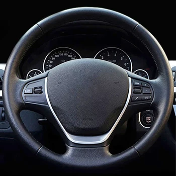ABS cromat volan autocolant capac ornamental de mijloc insigna accesorii de interior pentru BMW Seria 3 F30 F20 F34 3GT 1 seria 320i 32