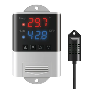 AC110V220V de Înaltă Precizie Temperatura Umiditate Controller Termostat Termostat, Umidistat Pentru Incubator de Reproducere Greenhous