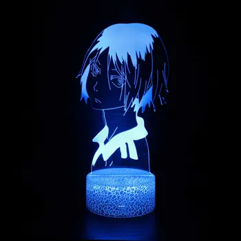 Acril 3d Lumina de Noapte Anime Haikyu Kozume Kenma LED Masă Lampă pentru Copii Dormitor pentru Copii Deco Veioza Manga Cadou Bokuto Lampa