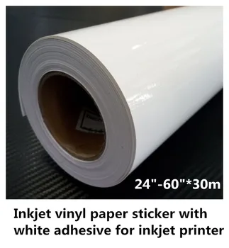 Adeziv alb de Interior din PVC autoadezive din Vinil Autocolant Role de Hârtie