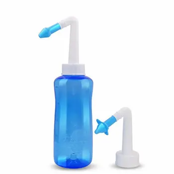 Adulți Nazale Clătire nazală dispozitiv de spălare 500ML supapei manuale Rinitei Alergice Nazale Clătiți Oala Nazale Irigare de Curățare