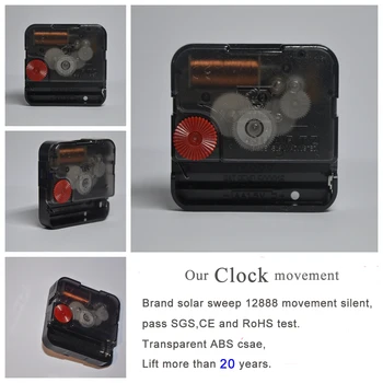 Airinou Creative Cracare Efect de Sticlă Transparentă 3D ceas de Perete, Case Noi Cadou Cerc de Metal Sentiment De Materiale Grele