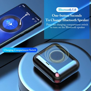 ALECUCI F9C Căști fără Fir Căști Bluetooth 5.0 Casti cu Difuzor Microfon Bas Profund 3D Sunet Stereo de Anulare a Zgomotului