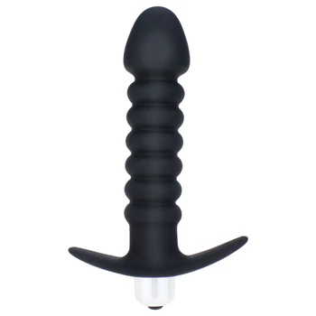 Anal sex anal vibrator de masaj de prostata margele singur mod de vibrație anal stimulator de andocare anal plug jucarii sexuale