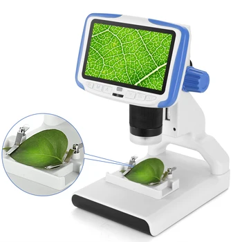 Andonstar AD205 Digital Desktop Mini Microscop cu 5 Inch LCD Ecran Student de Învățământ biologic pentru copii Copii Cadou