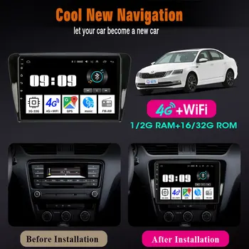 Android 9.0 Radio Auto Multimedia Player video de Navigare GPS Pentru Skoda Octavia 3 A7 2013-2018 2 din stereo RDS 2din 4G net WIFI