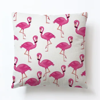 Animale Flamingo Tipărite Decor Pentru Canapea Masina Acasa Arunca Pernă Acoperă Lenjerie De Pat Din Bumbac Pernele De Acoperire Pentru Canapeaua De Acasă